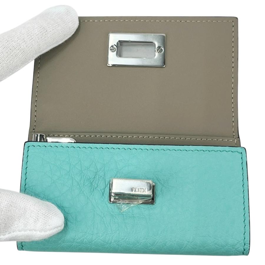 フェンディ ■未使用■ ピーカブー セレリア 6連 キーケース レザー ブルー 箱 【558665】8 |  | 06