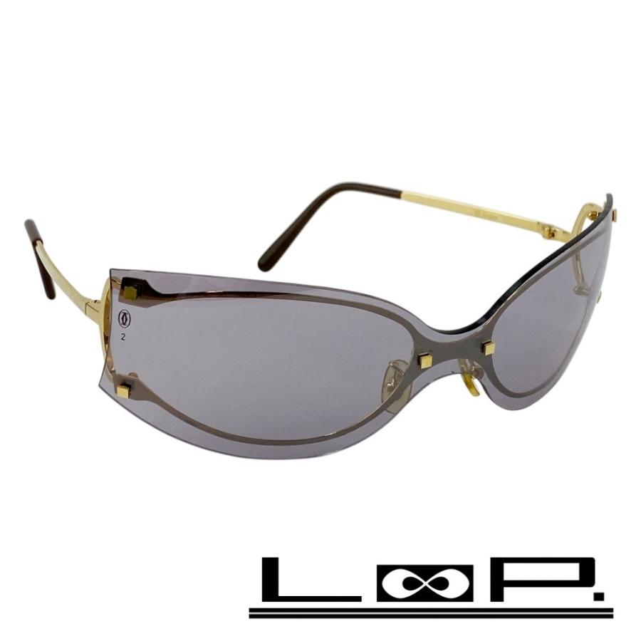 カルティエ ■中古■ サングラス 眼鏡 ファッション GP ゴールド パープル 【559051】8 | 
