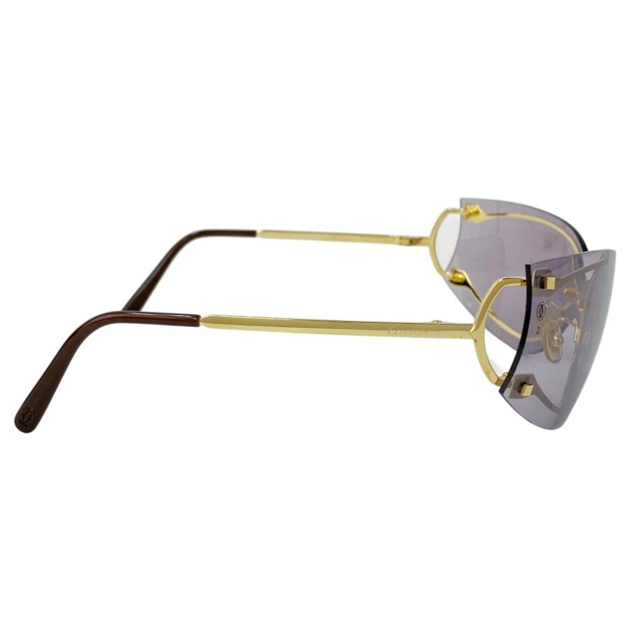 カルティエ ■中古■ サングラス 眼鏡 ファッション GP ゴールド パープル 【559051】8 |  | 01