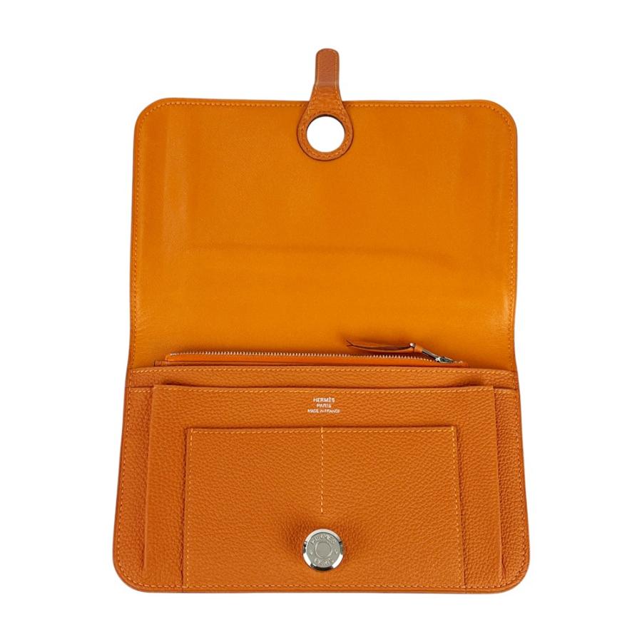 エルメス ■美品■ ドゴン GM 二つ折り 長財布 ウォレット エプソン オレンジ □R刻 箱 【559655】11 |  | 05