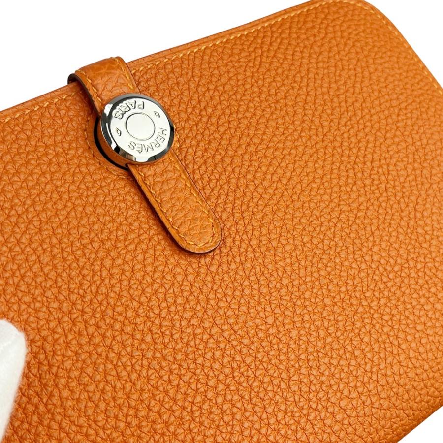 エルメス ■美品■ ドゴン GM 二つ折り 長財布 ウォレット エプソン オレンジ □R刻 箱 【559655】11 |  | 08