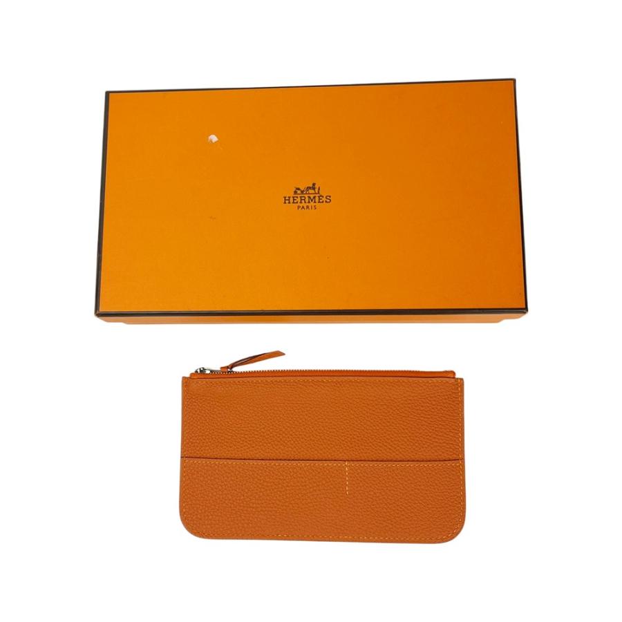 エルメス ■美品■ ドゴン GM 二つ折り 長財布 ウォレット エプソン オレンジ □R刻 箱 【559655】11 |  | 09