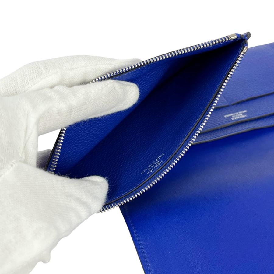 エルメス ■新同■ ドゴン GM 二つ折り 長財布 ウォレット トゴ ブルーエレクトリック □P刻 箱 【559662】11 |  | 05