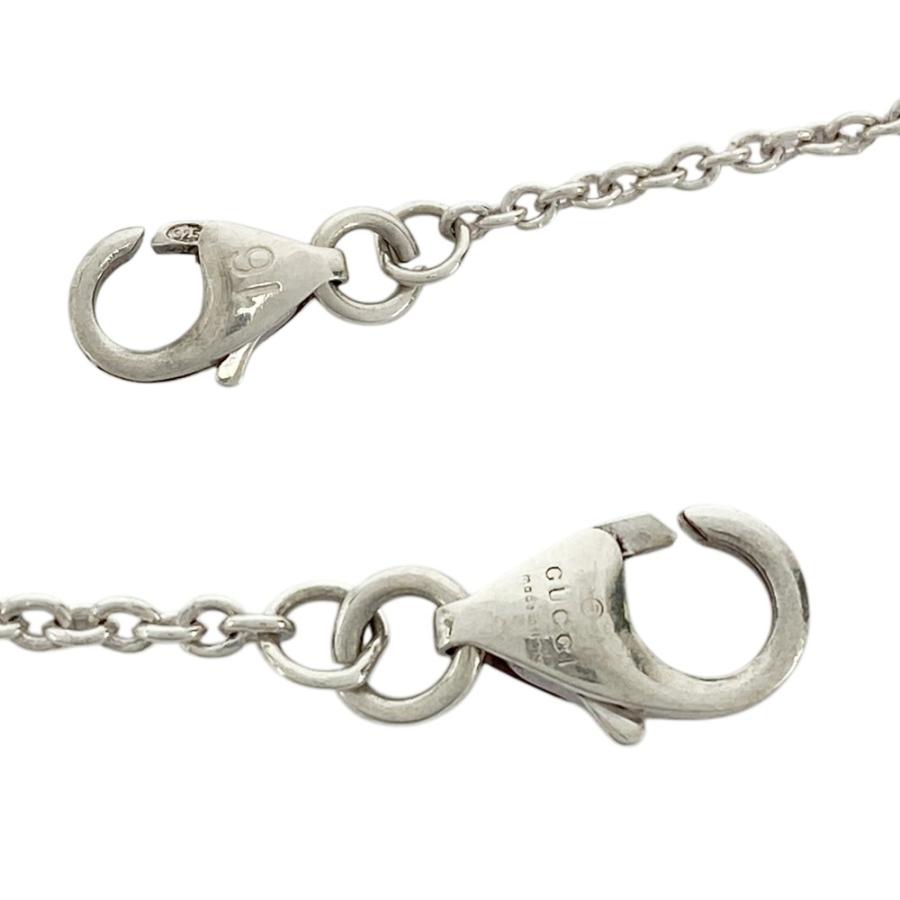 グッチ ■美品■ ダブルG マザーオブパール フラワー 花 ブレスレット  アクセサリー ブルー シルバー SV925 #16 【560842】11 |  | 02