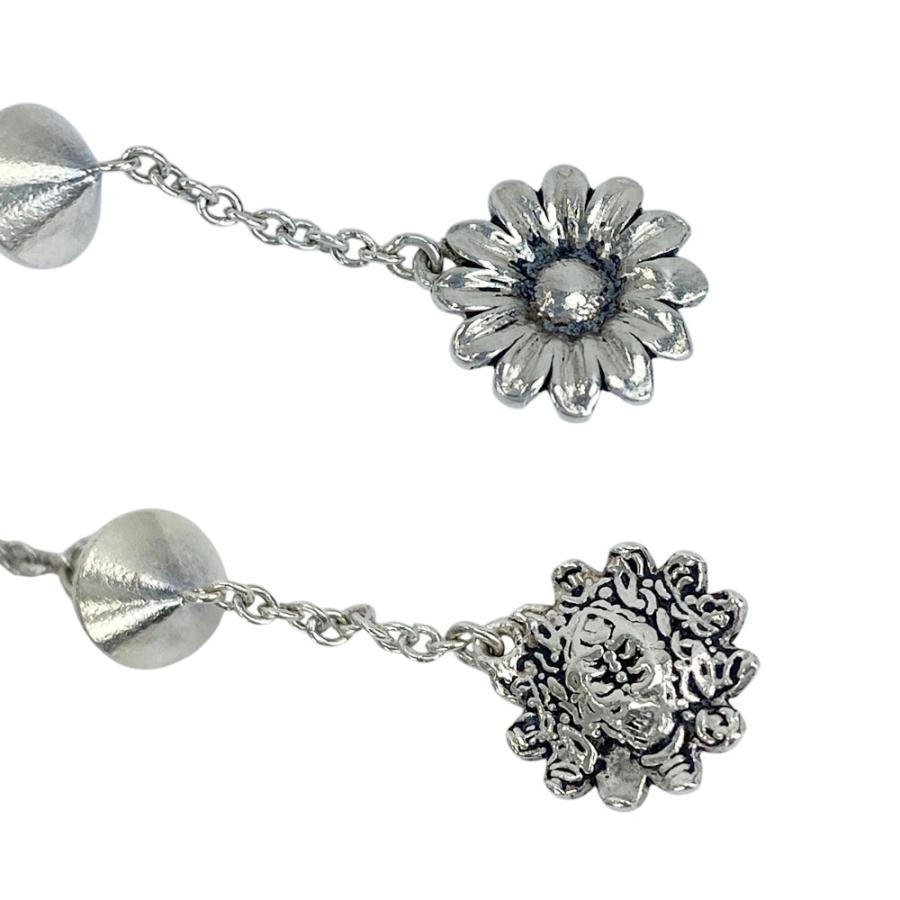 グッチ ■美品■ ダブルG マザーオブパール フラワー 花 ブレスレット  アクセサリー ブルー シルバー SV925 #16 【560842】11 |  | 03