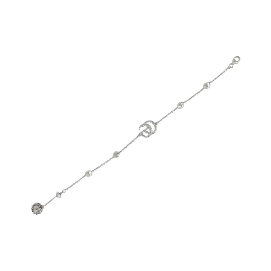 グッチ ■美品■ ダブルG マザーオブパール フラワー 花 ブレスレット  アクセサリー ブルー シルバー SV925 #16 【560842】11 |  | 05