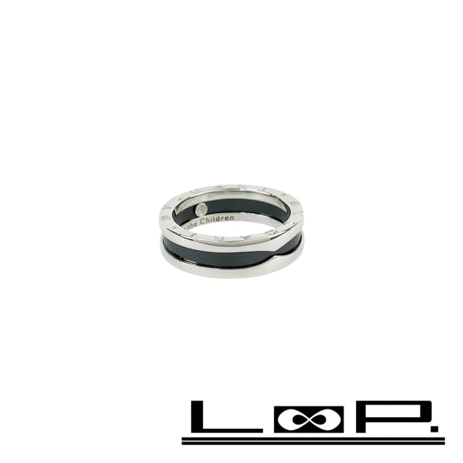 ブルガリ ■新同■磨き済■ セーブザチルドレン ビーゼロ リング 指輪 アクセサリー シルバー ブラック SV925 #62 【560941】11 | 