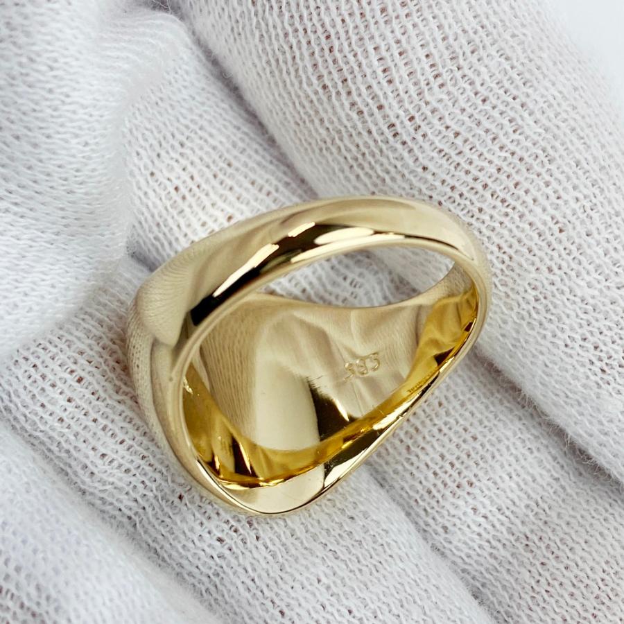 ティファニー ■新同■磨き済■ シグネット リング 指輪 アクセサリー ゴールド K14 約14号 約9.8g 【561603】11 |  | 05
