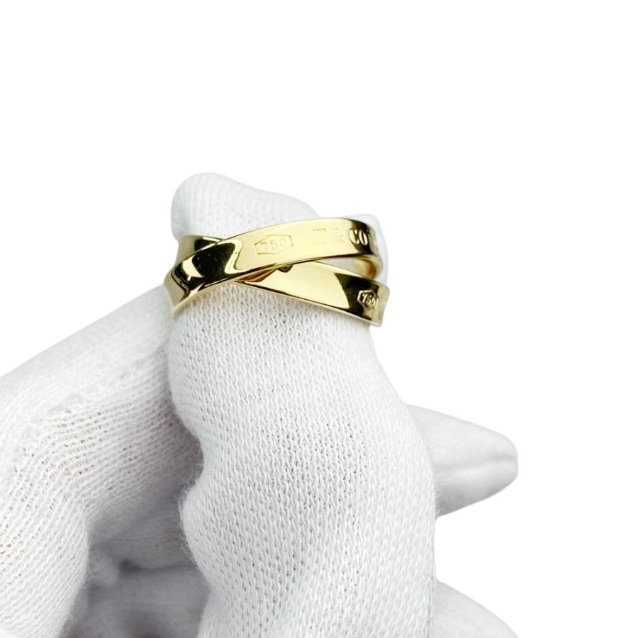 ティファニー ■新同■磨き済■ 1837 インターロッキング リング 指輪 アクセサリー 2連 ゴールド K18 約8号 約7.3g 【562464】11 |  | 05