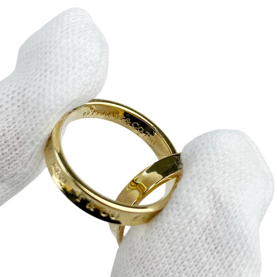 ティファニー ■新同■磨き済■ 1837 インターロッキング リング 指輪 アクセサリー 2連 ゴールド K18 約8号 約7.3g 【562464】11 |  | 08