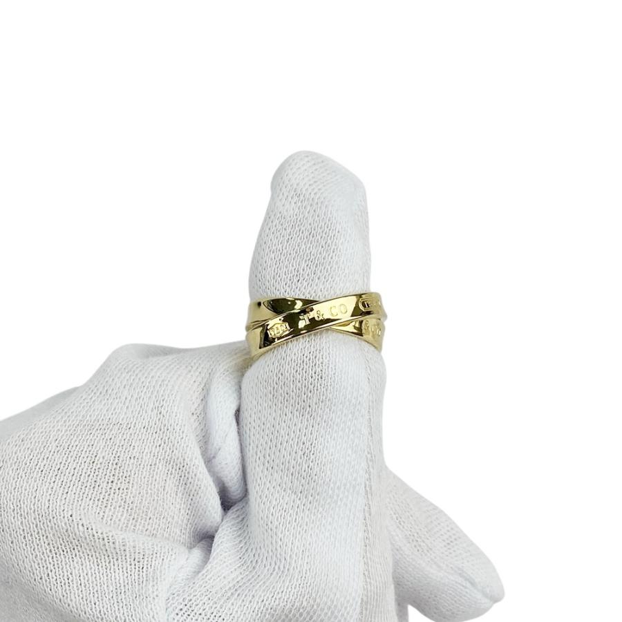 ティファニー ■新同■磨き済■ 1837 インターロッキング リング 指輪 アクセサリー 2連 ゴールド K18 約8号 約7.3g 【562464】11 |  | 09