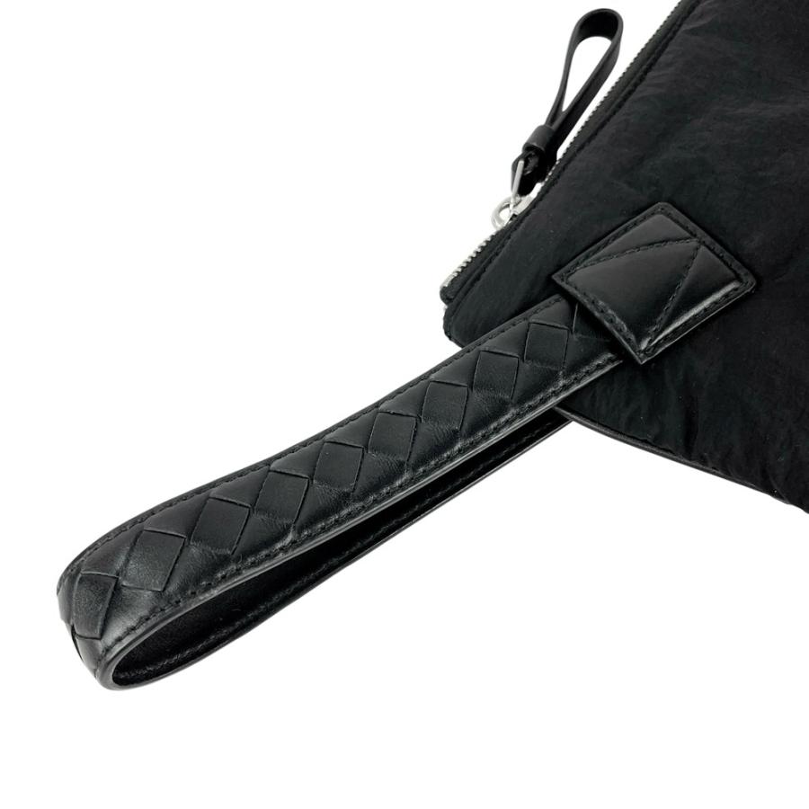 ボッテガヴェネタ ■美品■ クロスロード クラッチ セカンド バッグ ファッション ナイロン レザー ブラック 【562594】10 |  | 08