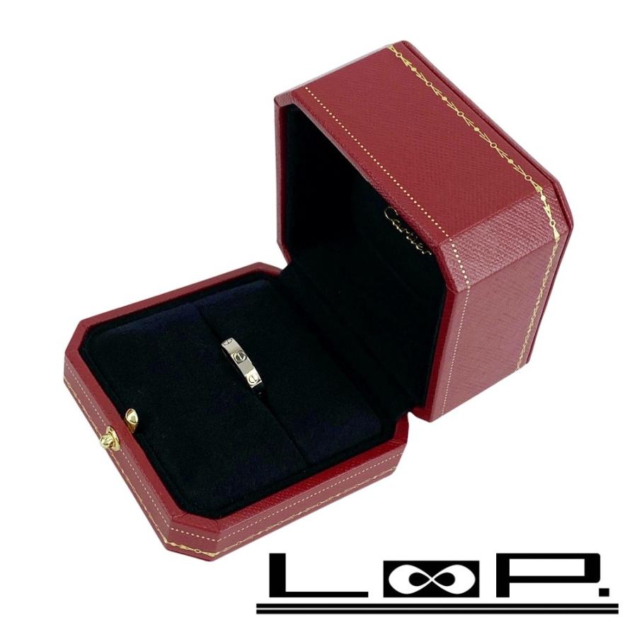 カルティエ ■新同■磨き済■ ミニラブ リング 指輪 アクセサリー ホワイトゴールド Ｋ18 750ＷＧ #48 約3.6g 箱 【562945】11 | 