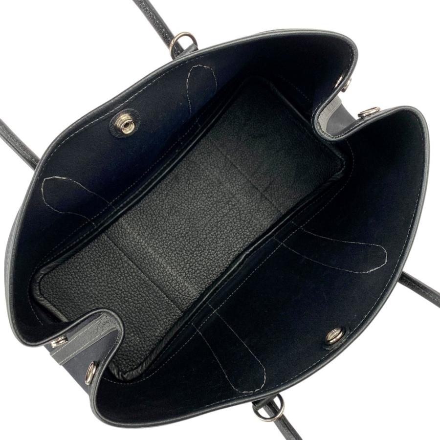 エルメス ■美品■ ガーデンパーティTPM ハンド ショルダー バッグ キャンバス レザー 黒 □H刻 箱 【563775】3 |  | 06