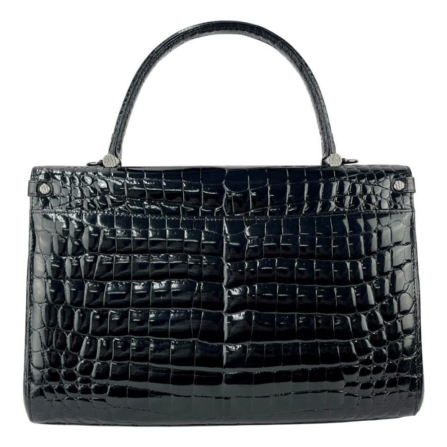 コンテス ■新同■  2WAY ハンド ショルダー バッグ クロコダイル ブラック 【563812】8 |  | 01