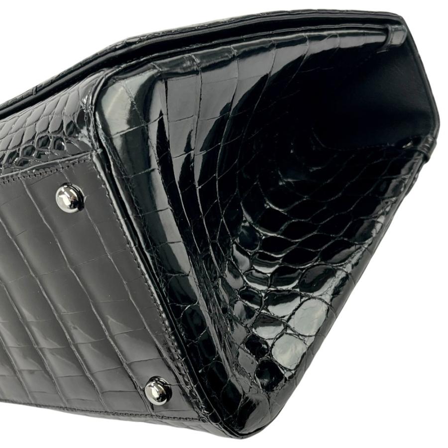コンテス ■新同■  2WAY ハンド ショルダー バッグ クロコダイル ブラック 【563812】8 |  | 02