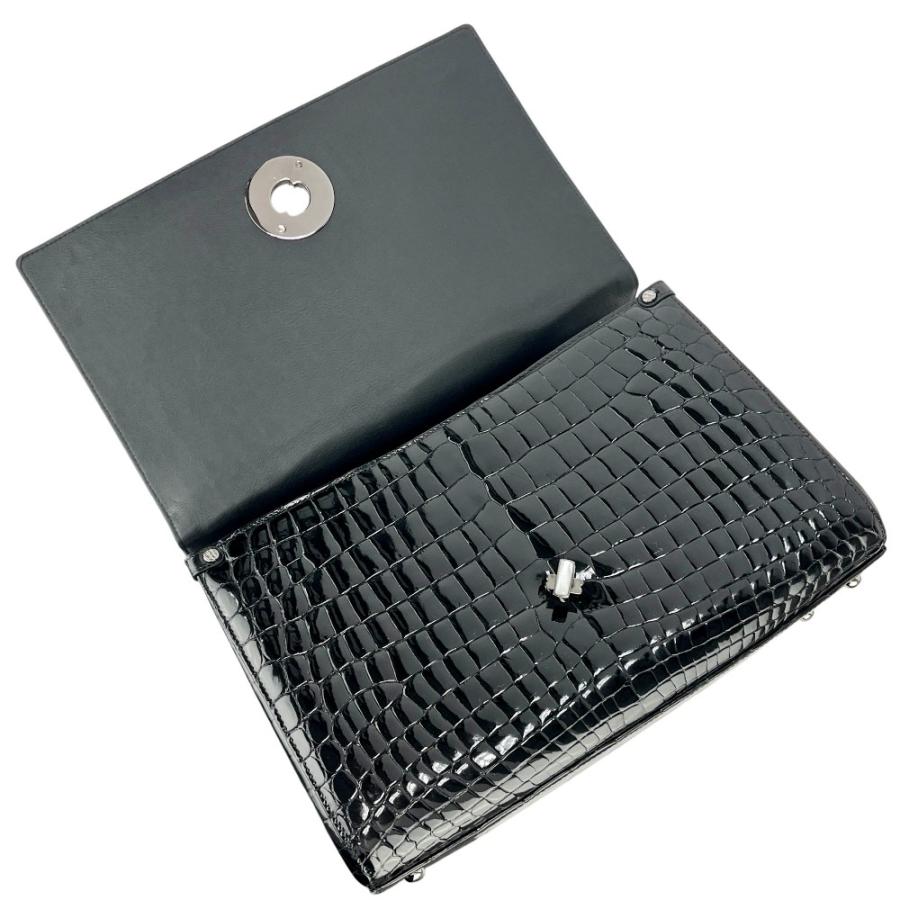 コンテス ■新同■  2WAY ハンド ショルダー バッグ クロコダイル ブラック 【563812】8 |  | 06