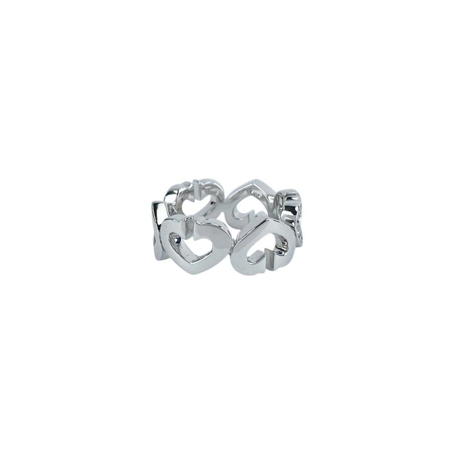 カルティエ ■新同■磨き済■  Cハート リング 指輪 アクセサリー ホワイトゴールド ダイヤ K18 750WG ＃46 約7.4g 箱 【566431】11 |  | 03