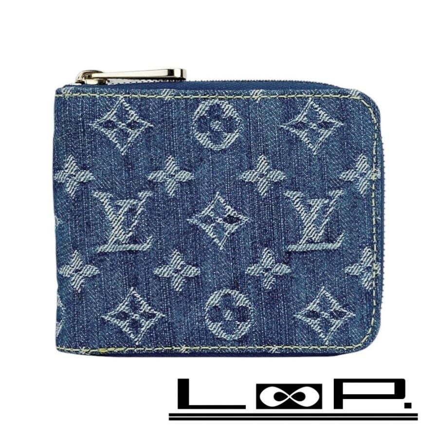 ルイヴィトン ■中古■ ミニジッピー ウォレット 二つ折り財布 モノグラム デニム ブルー M95342 【567063】13 | 