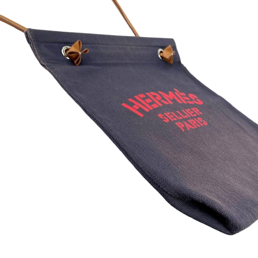 エルメス ■中古■ アリーヌMM ショルダー バッグ トワルシェブロン レザー ネイビー U刻【568237】8 |  | 02