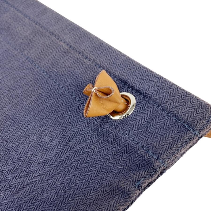 エルメス ■中古■ アリーヌMM ショルダー バッグ トワルシェブロン レザー ネイビー U刻【568237】8 |  | 07