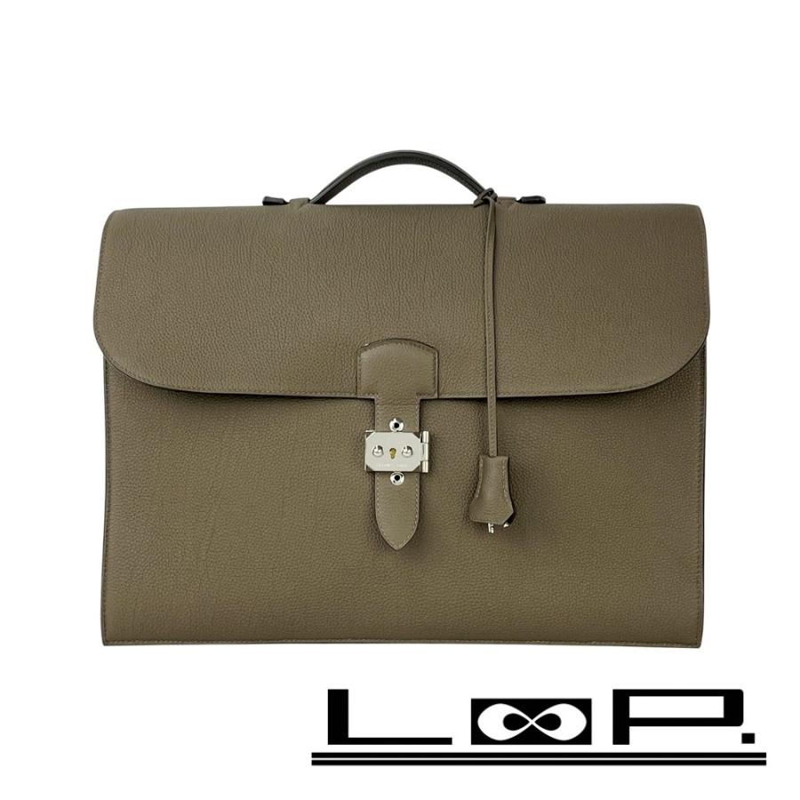 エルメス ■新同■ サックアデペッシュ 41 ビジネス ハンド バッグ トゴ ト―プ T刻 箱 【568503】11 | 