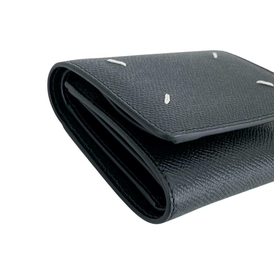 マルジェラ ■未使用■ 三つ折り 財布 ウォレット コンパクト ミニ レザー ブラック 箱 【570070】11 |  | 03