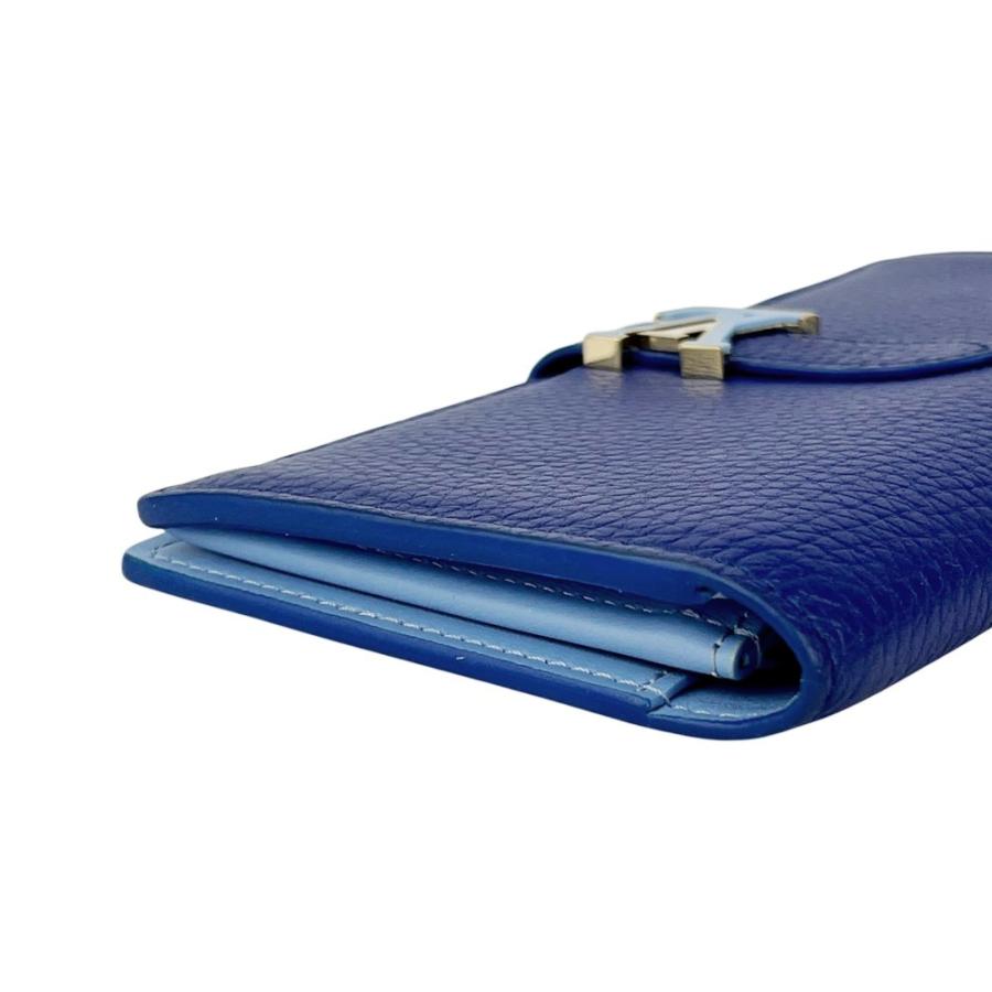 ルイヴィトン ■美品■  ヴェルティカルウォレット 長財布 トリヨン ブルー M82441 【570100】13 |  | 02