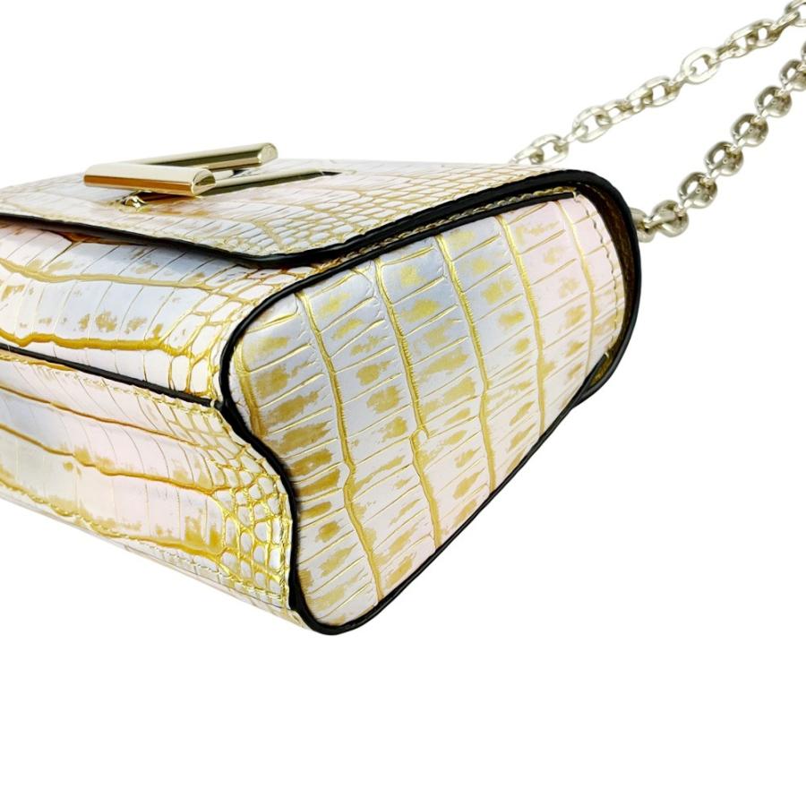 ルイヴィトン ■美品■IC■ エキゾチック ツイスト ミニ チェーン ショルダー バッグ クロコ ホワイト ゴールド 箱 【570148】11 |  | 02