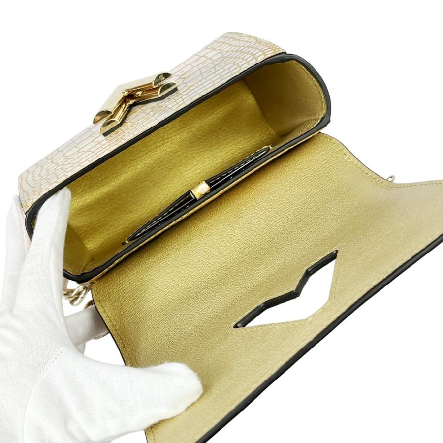 ルイヴィトン ■美品■IC■ エキゾチック ツイスト ミニ チェーン ショルダー バッグ クロコ ホワイト ゴールド 箱 【570148】11 |  | 06