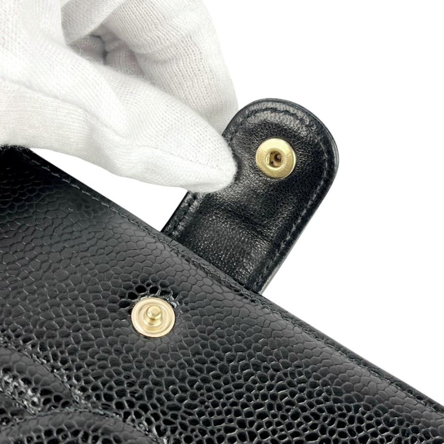 シャネル ■美品■ 長財布 ウォレット ココマーク キャビアスキン ブラック A13498 箱 【570582】13 |  | 08