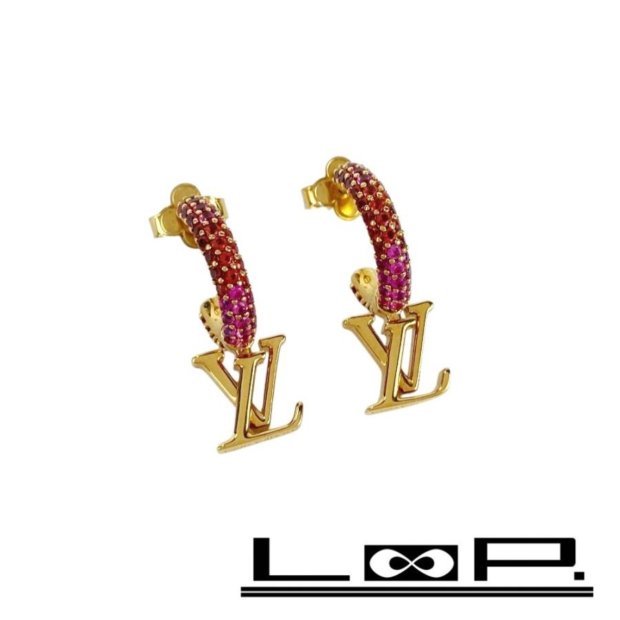 ルイヴィトン ■新同■ アイコニック ピアス アクセサリー ゴールド ピンク GP M01768 【571855】12 | 