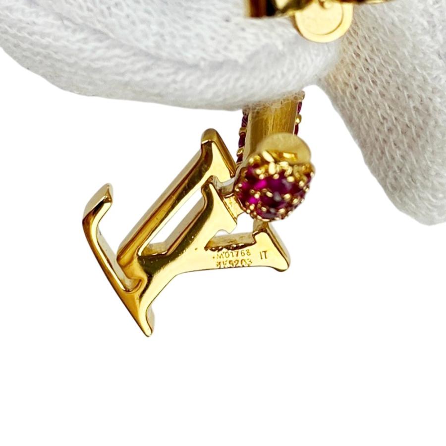 ルイヴィトン ■新同■ アイコニック ピアス アクセサリー ゴールド ピンク GP M01768 【571855】12 |  | 08