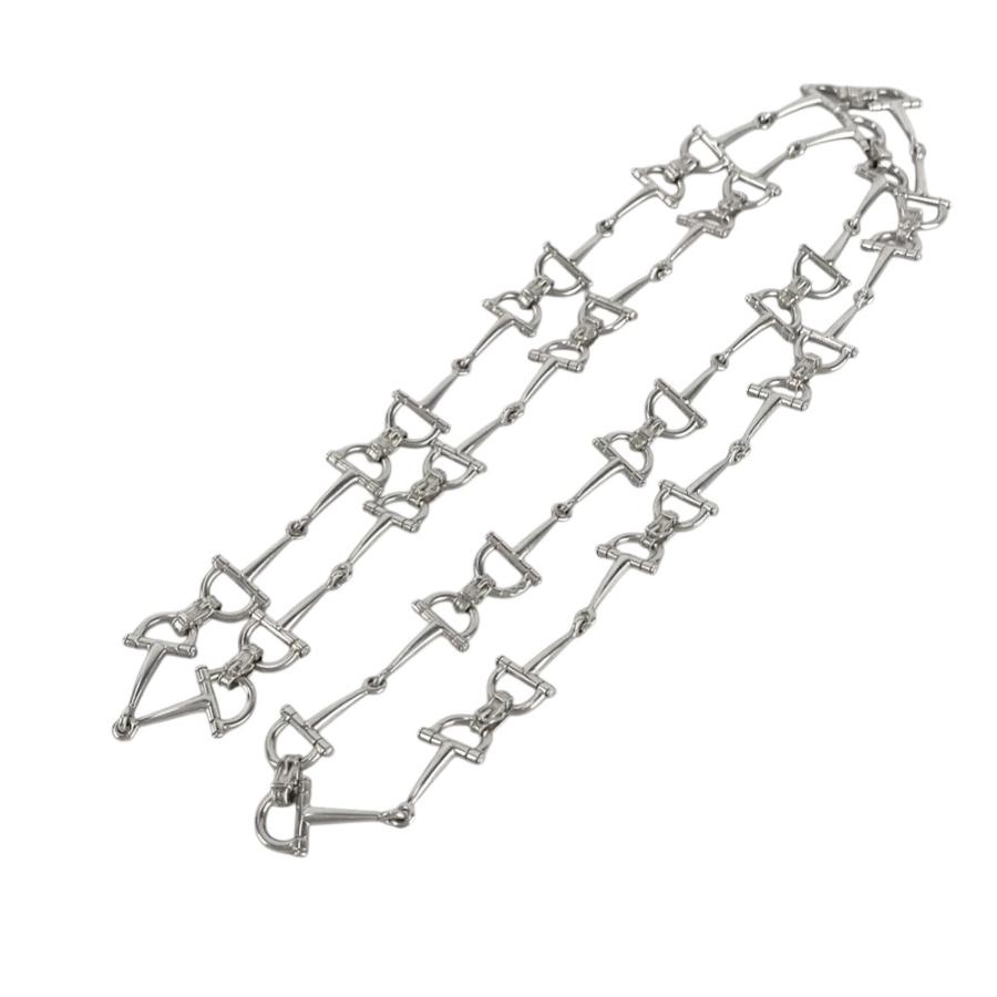 エルメス ■美品■ヴィンテージ■65cm■ ホースビット ネックレス アクセサリー シルバー カニ刻印 SV 800 箱 【572159】12 |  | 01