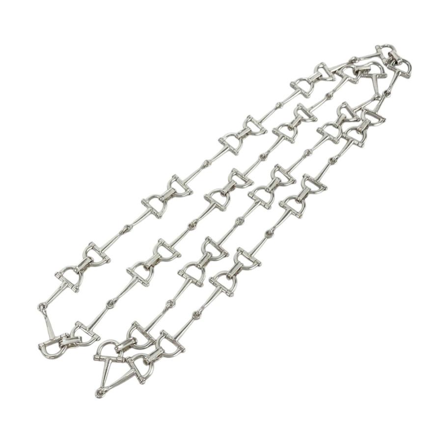 エルメス ■美品■ヴィンテージ■65cm■ ホースビット ネックレス アクセサリー シルバー カニ刻印 SV 800 箱 【572159】12 |  | 05