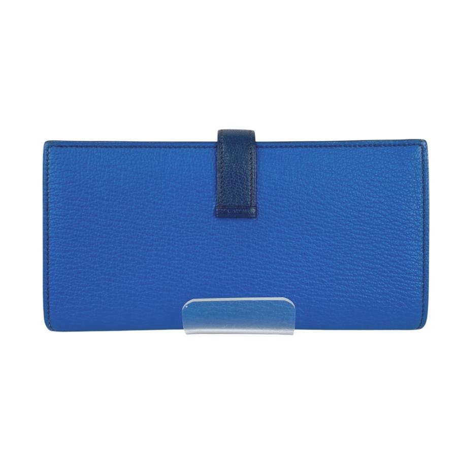 エルメス ■美品■ ベアンスフレ 長財布 二つ折り ウォレット シェーブル ミコノス ブルー □P刻 箱 【572227】5 |  | 01