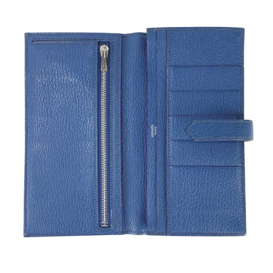 エルメス ■美品■ ベアンスフレ 長財布 二つ折り ウォレット シェーブル ミコノス ブルー □P刻 箱 【572227】5 |  | 07