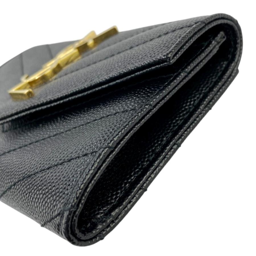 サンローラン ■新同■ スモール エンべロール ウォレット 財布 レザー ブラック 414404 BOW01 1000 【572746】8 |  | 03