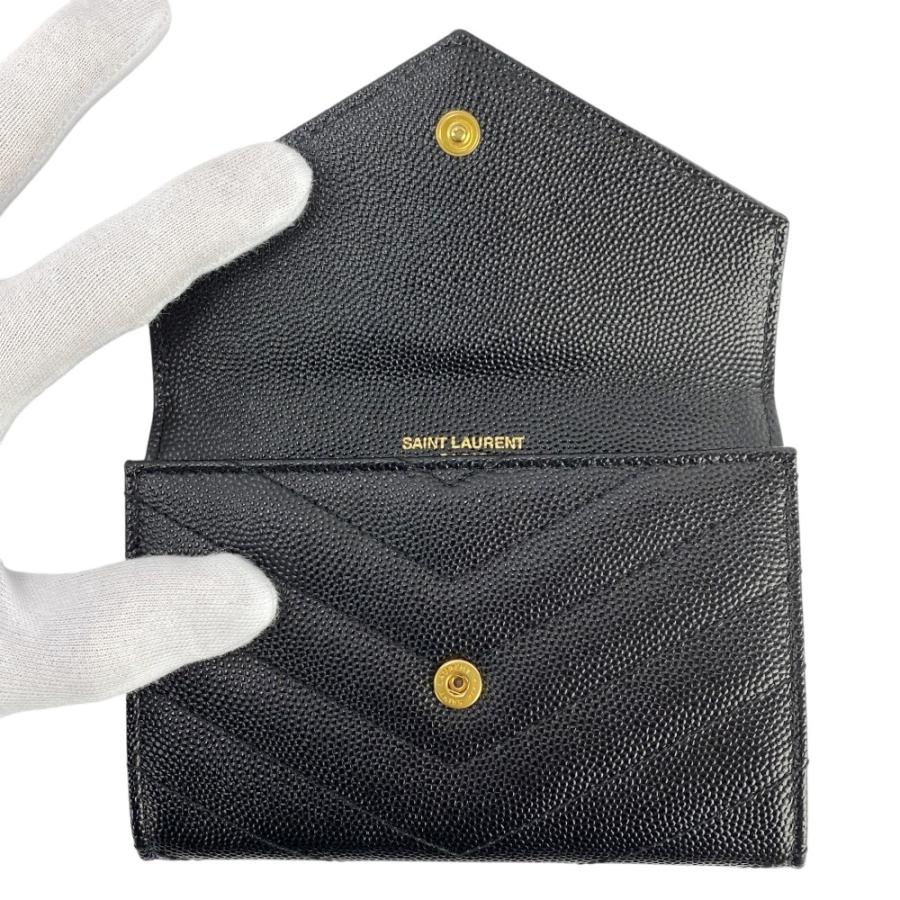 サンローラン ■新同■ スモール エンべロール ウォレット 財布 レザー ブラック 414404 BOW01 1000 【572746】8 |  | 06