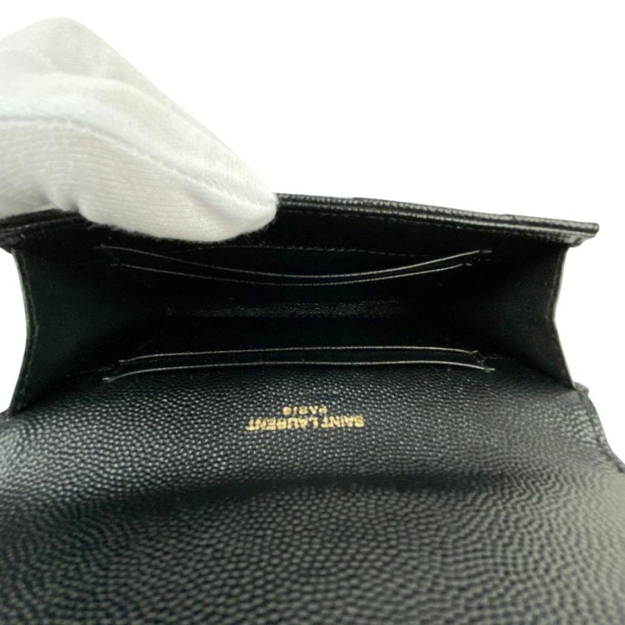 サンローラン ■新同■ スモール エンべロール ウォレット 財布 レザー ブラック 414404 BOW01 1000 【572746】8 |  | 07