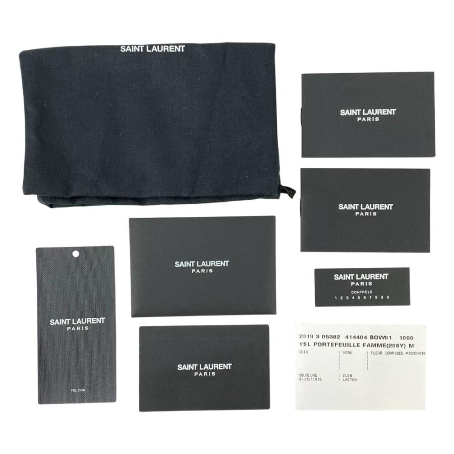 サンローラン ■新同■ スモール エンべロール ウォレット 財布 レザー ブラック 414404 BOW01 1000 【572746】8 |  | 09