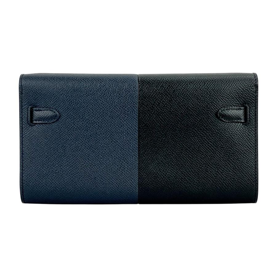 エルメス ■新同■ ケリートゥーゴー 長財布 ウォレット ストラップ付き ショルダーバッグ エプソン ブラック ネイビー Z刻【574061】13 |  | 01