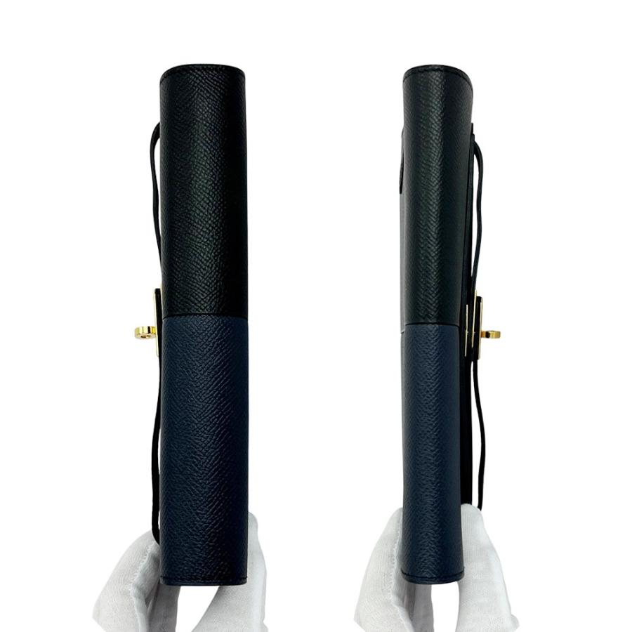 エルメス ■新同■ ケリートゥーゴー 長財布 ウォレット ストラップ付き ショルダーバッグ エプソン ブラック ネイビー Z刻【574061】13 |  | 03