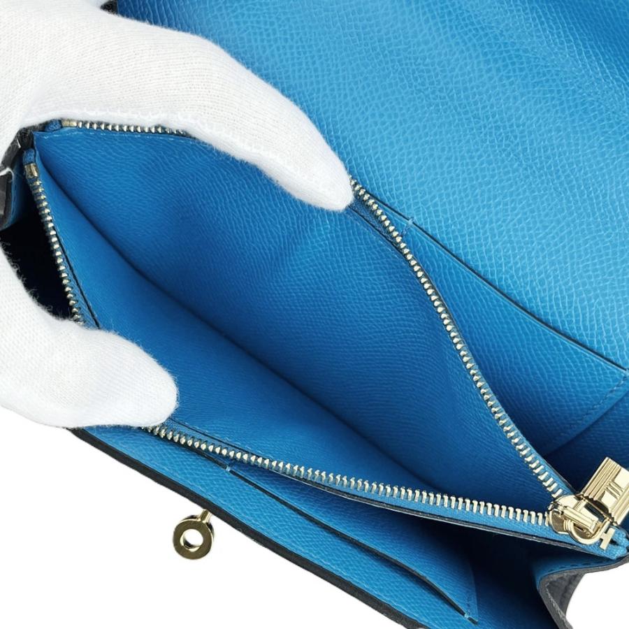 エルメス ■新同■ ケリートゥーゴー 長財布 ウォレット ストラップ付き ショルダーバッグ エプソン ブラック ネイビー Z刻【574061】13 |  | 06