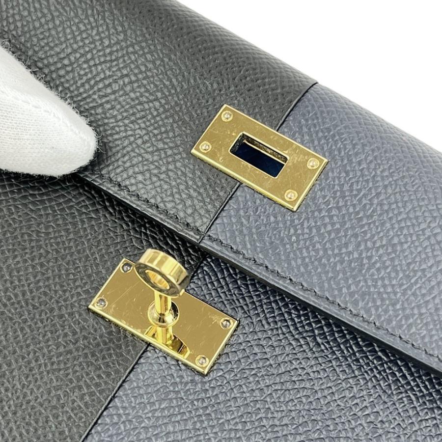 エルメス ■新同■ ケリートゥーゴー 長財布 ウォレット ストラップ付き ショルダーバッグ エプソン ブラック ネイビー Z刻【574061】13 |  | 08