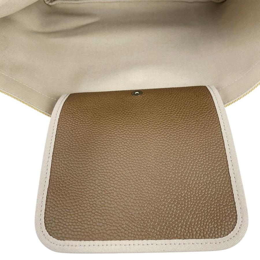 エルベシャプリエ ■美品■ リュクス 舟型 トート バッグ コーテッドキャンバス レザー ゴールド ブラウン 704GP 【574931】8 |  | 07