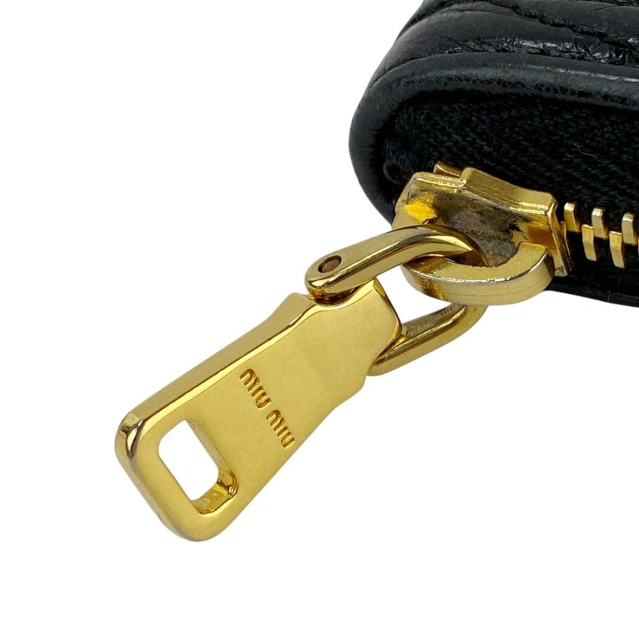 ミュウミュウ ■中古■ マドラス コイン ケース 財布 小銭入れ ウォレット マテラッセ レザー ブラック 【575181】8 |  | 07