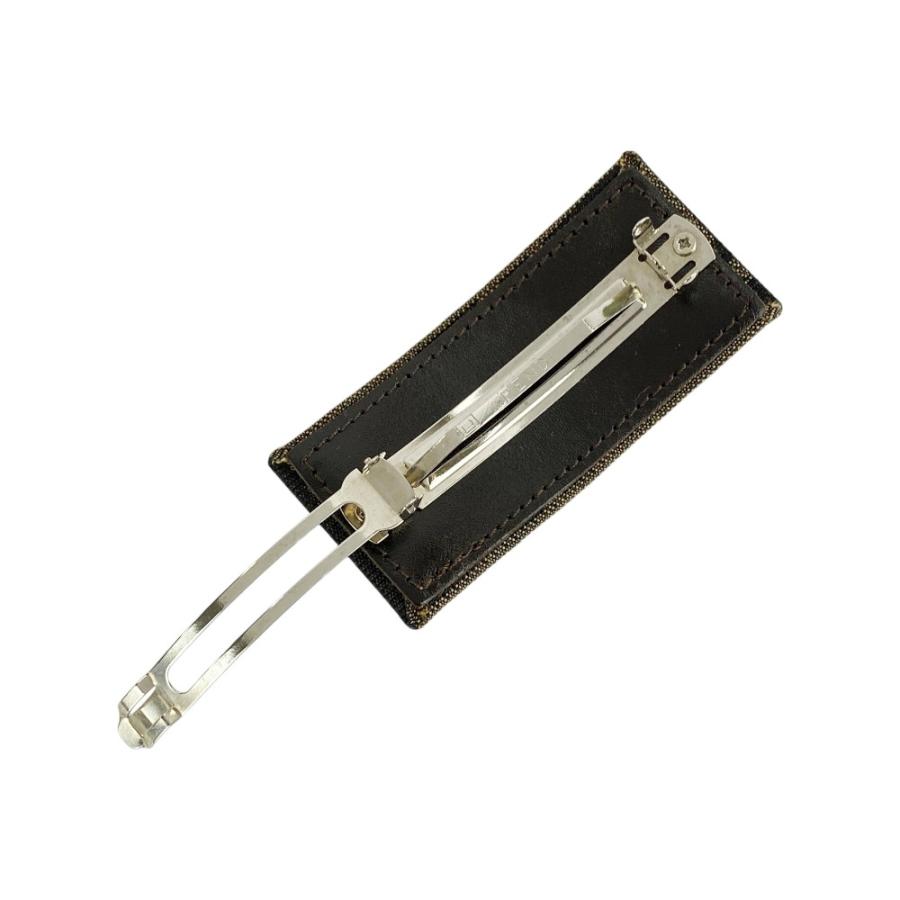 フェンディ ■新同■ ズッカ バレッタ ヘアアクセサリー 髪留め キャンバス レザー ブラウン 箱 【575792】11 |  | 06