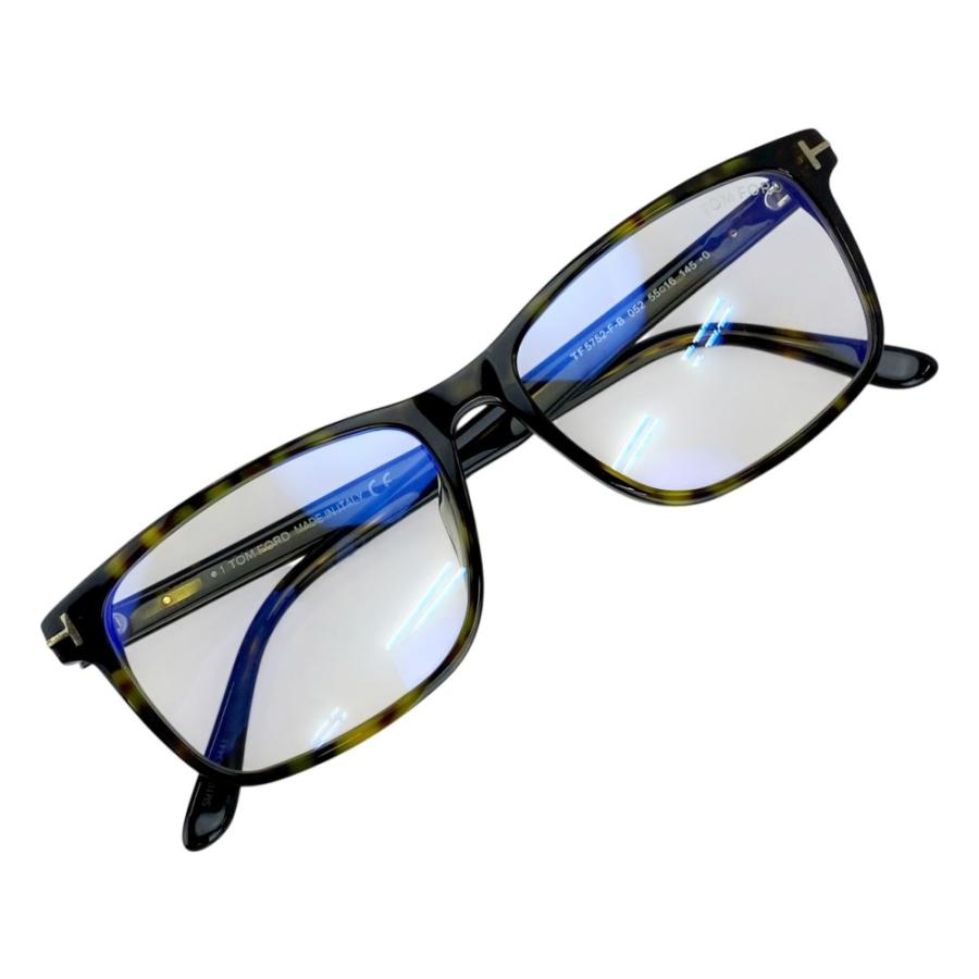 トムフォード ■新同■ 眼鏡 べっ甲柄 メガネ アイウェア プラスチック グリーン ブラウン TF5752-F-B 052 55□16 145 *0 箱 【576010】11 |  | 07