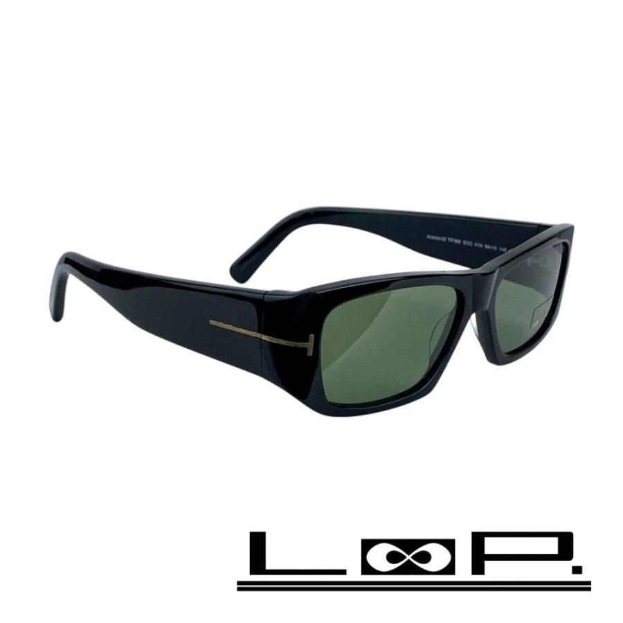 トムフォード ■新同■ サングラス 眼鏡 ファッション プラスチック ブラック Andres-02 TF986 ECO 01N 56□15 145 *2 箱 【576102】11 | 